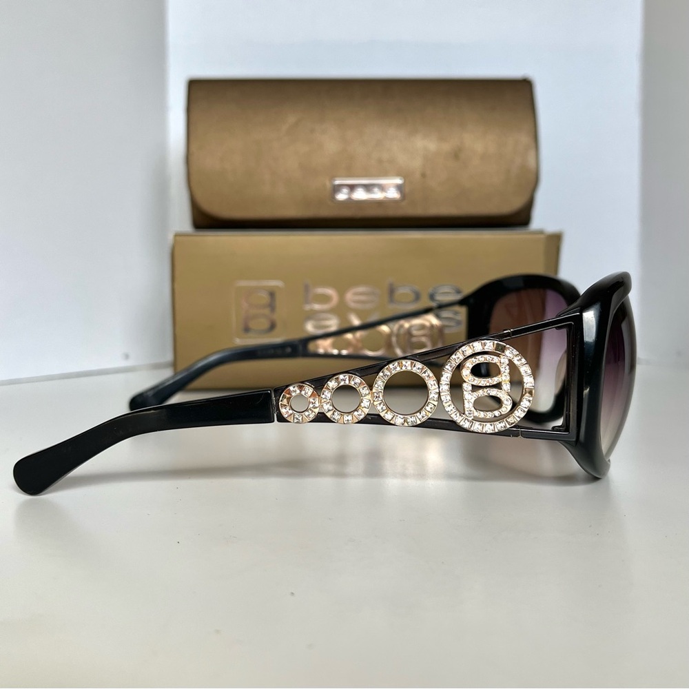 Bebe Alexis Sunglasses With Swarovski Crystals